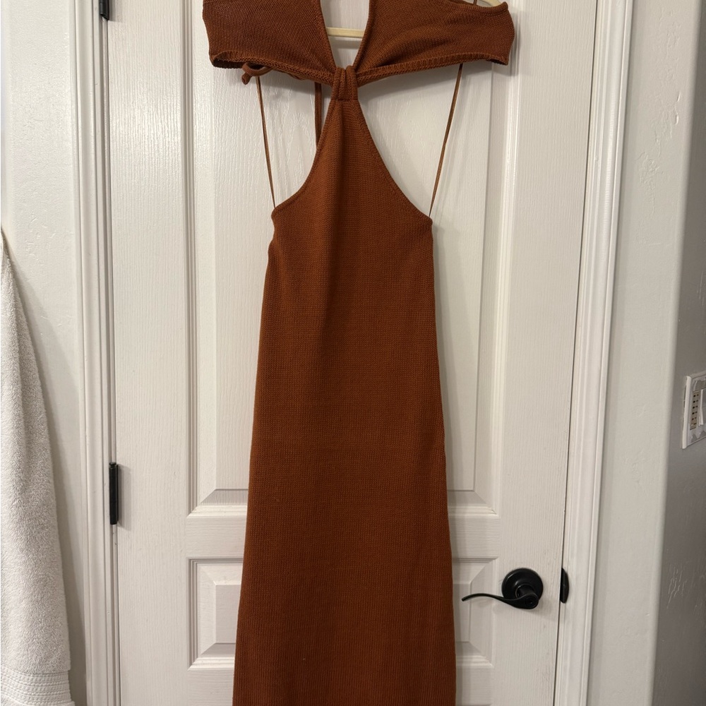 Petal & Pup Brown cutout sweater dress size XS. NWT
